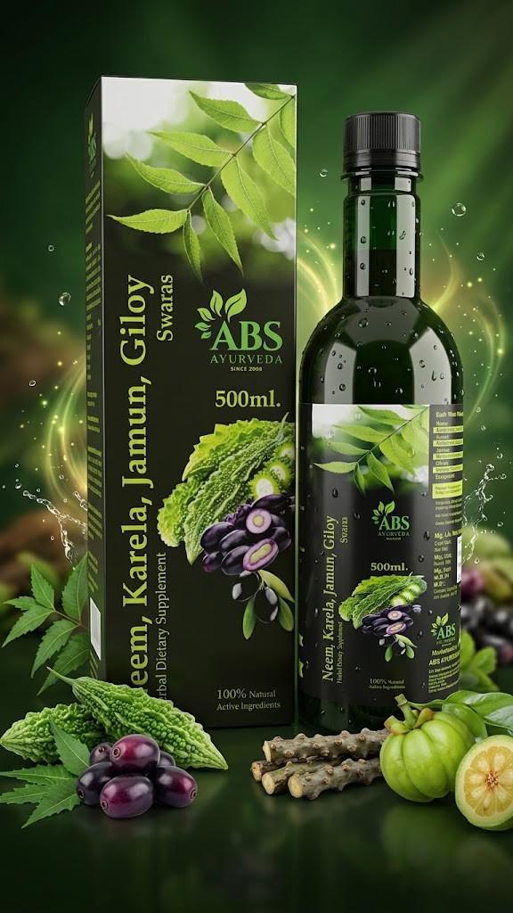 Neem KarelaJamun Giloy Juice
