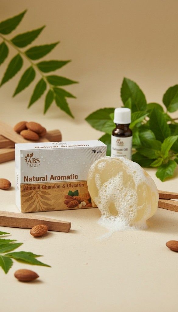 Natural Aromatic Almond Chandan & Glycerin Soap
