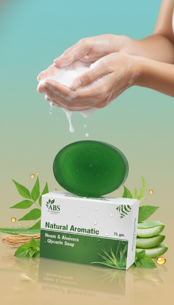 Natural Aromatic Neem & Aloevera Glycerin Soap